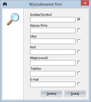 Faktury - Kontrahenci - Firmy - Program do wypisywania faktur