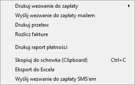 Płatności - Terminy płatności - Program do faktur offline