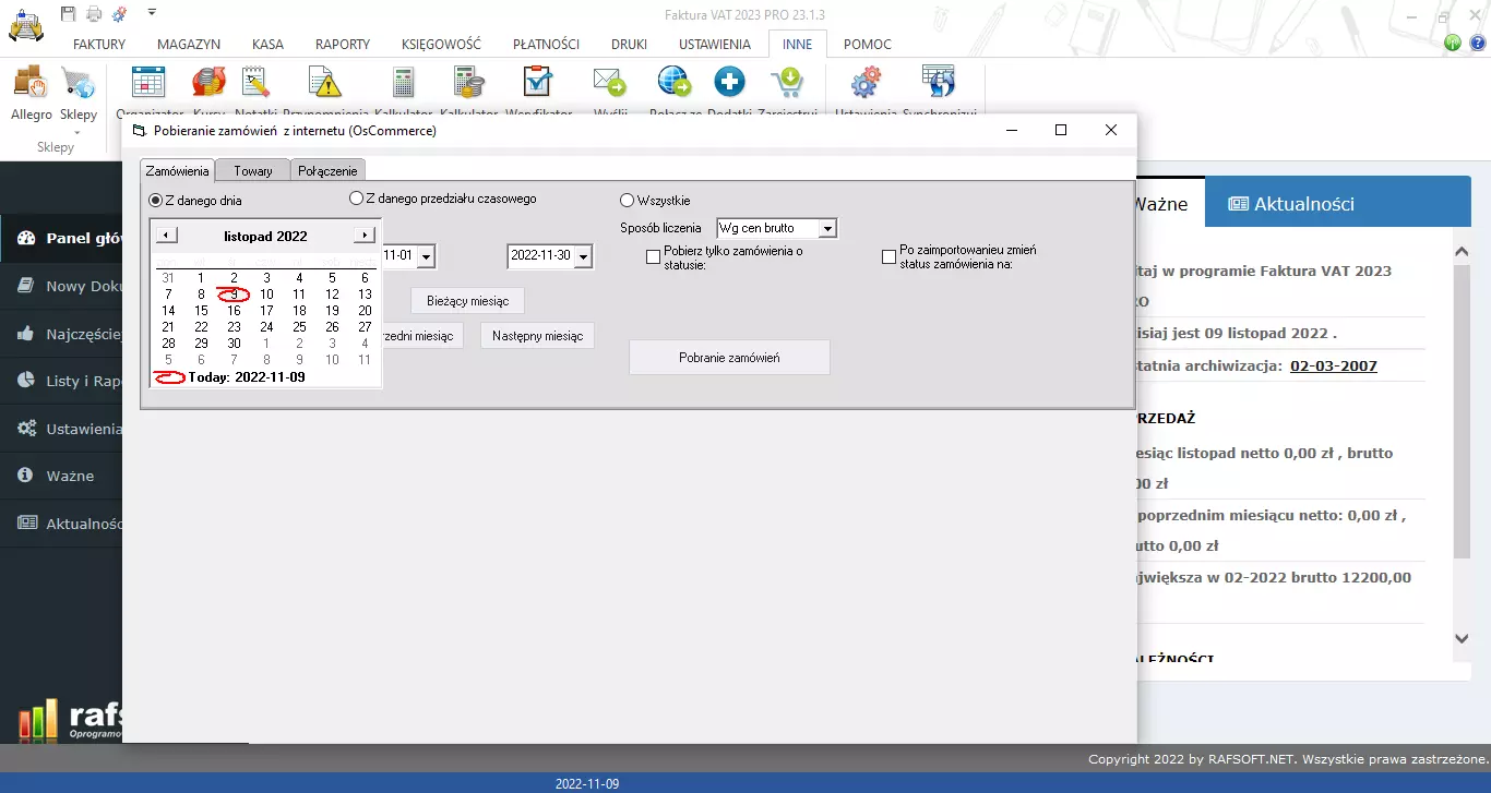 Zamówienia z internetu