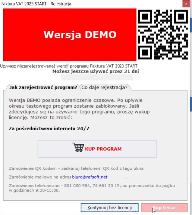 Instrukcja instalacji programu Faktura VAT