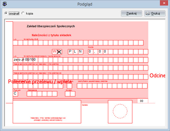 Payments - Social Insurance Transfers - Invoice Program