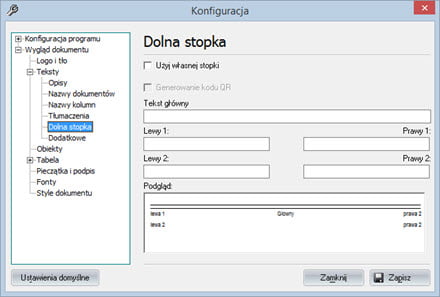 Basic - Document appearance - FV program