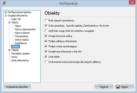 Basic - Document appearance - Invoicing software