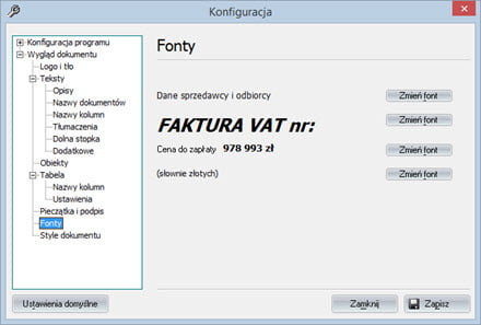 Basic - Document appearance - Request for payment