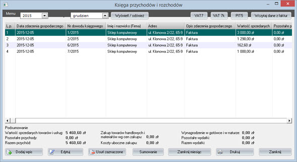 Accounting - Accounting - Revenue and expense ledger - Invoicing system