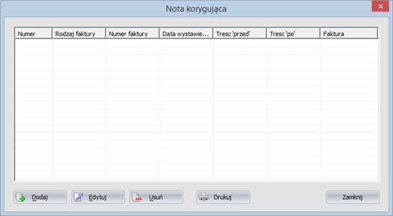 Letterheads - Correction note - Invoicing program