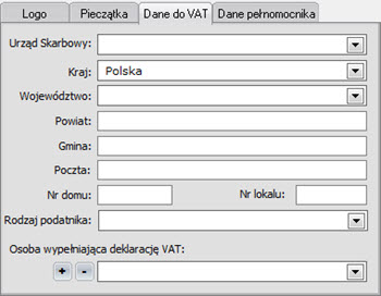 Basic - Taxpayer data - Simple invoicing software