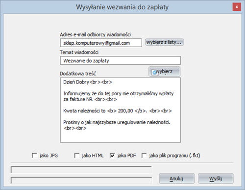 Payments - Due date - Invoicing program