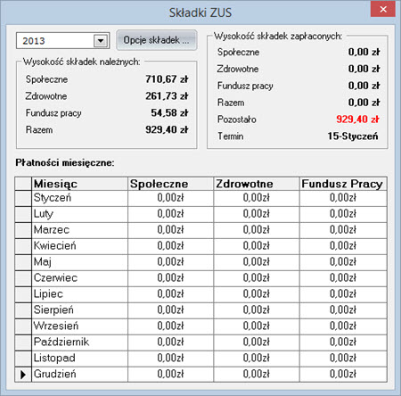 Accounting - Accounting - ZUS - Invoices program