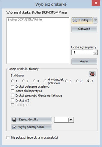 Serial printing - VAT invoices