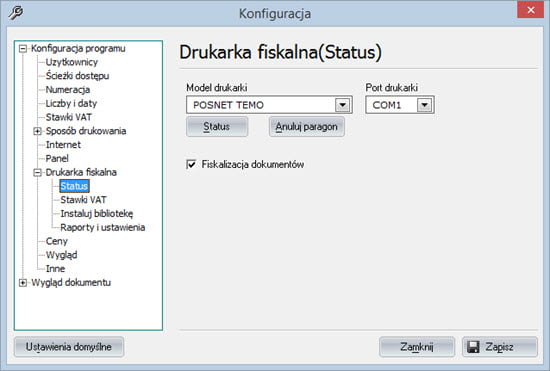 Fiscal printer - Invoicing system