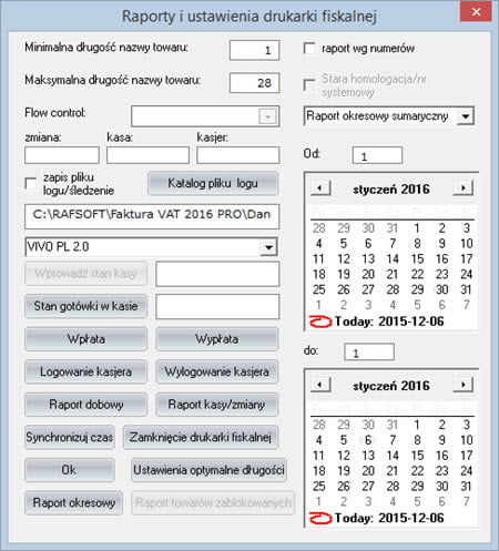 Fiscal printer - Invoice program