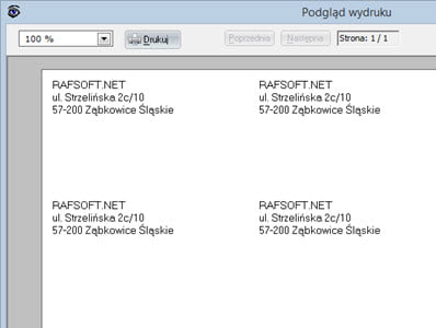 Postal forms - Addressing labels - VAT invoices software