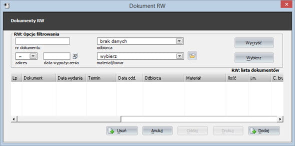 Warehouse - Prints - RW Print - Invoicing