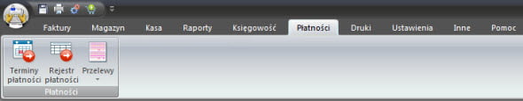 Components of the program - Toolbar - VAT invoicing program