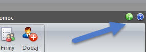 Components of the program - Toolbar - Invoice writing program