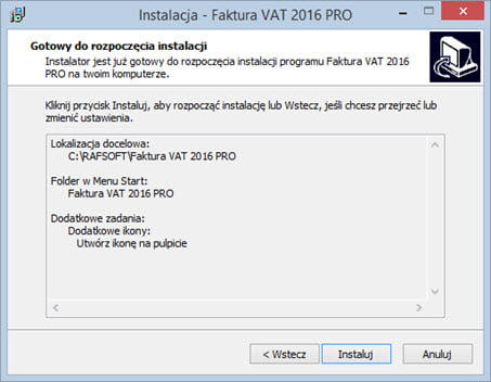 Installation - Invoicing program