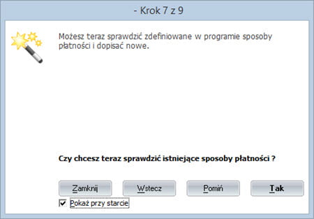Initial Setup Wizard - Offline Invoicing Software