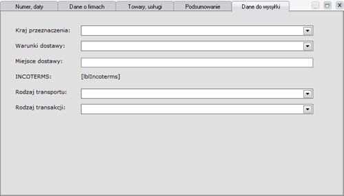 Invoices - Document - New order document - forms - The simplest invoicing program