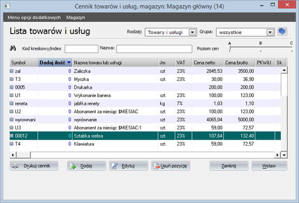 Creating a receipt - Invoicing software