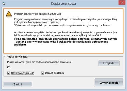 Basic - Backup Backup - Invoicing Software