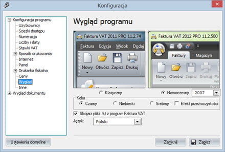 Basic - Program configuration - Good invoicing program
