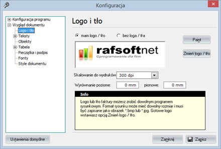 Basic - Document appearance - A good invoicing program