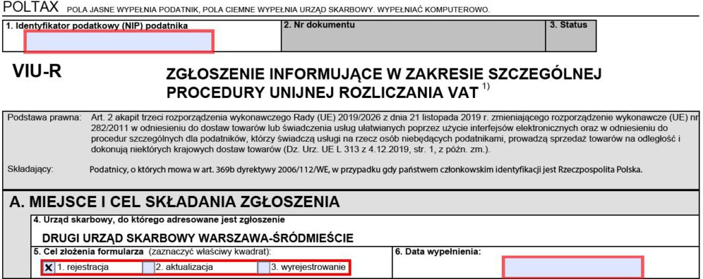 Jak zarejestrować się do VAT OSS