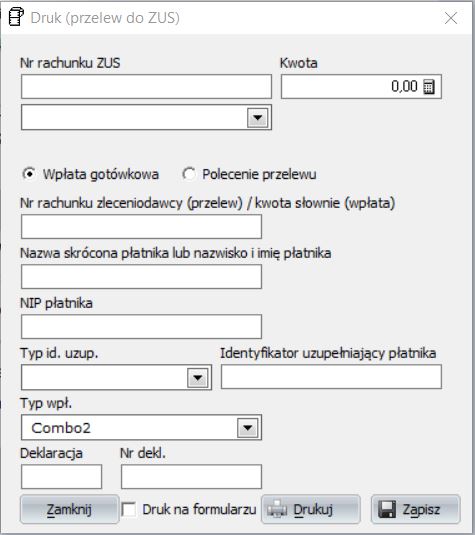 Druk przelewu